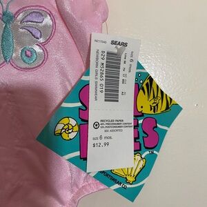 Sears Newborn Girls Swimwear - Pink Butterfly Design